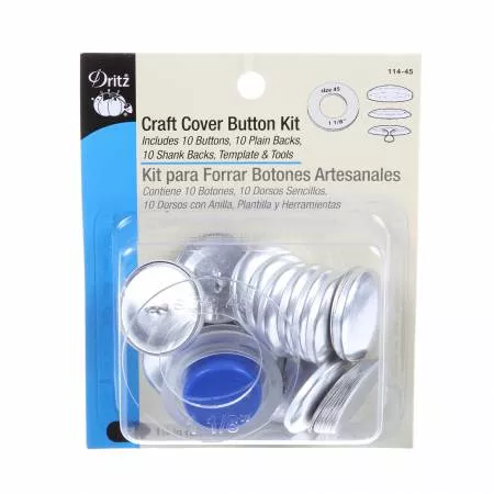 1-1/8 inch Craft Cover Button Kit - Dritz