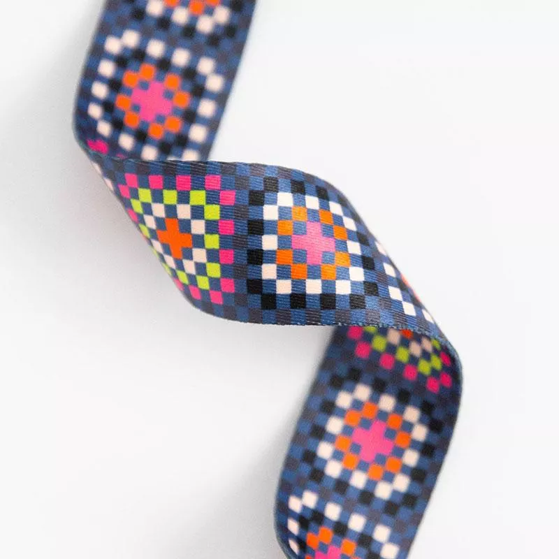 1.5 inch Granny Square Webbing - Night - Alexia Marcelle Abegg