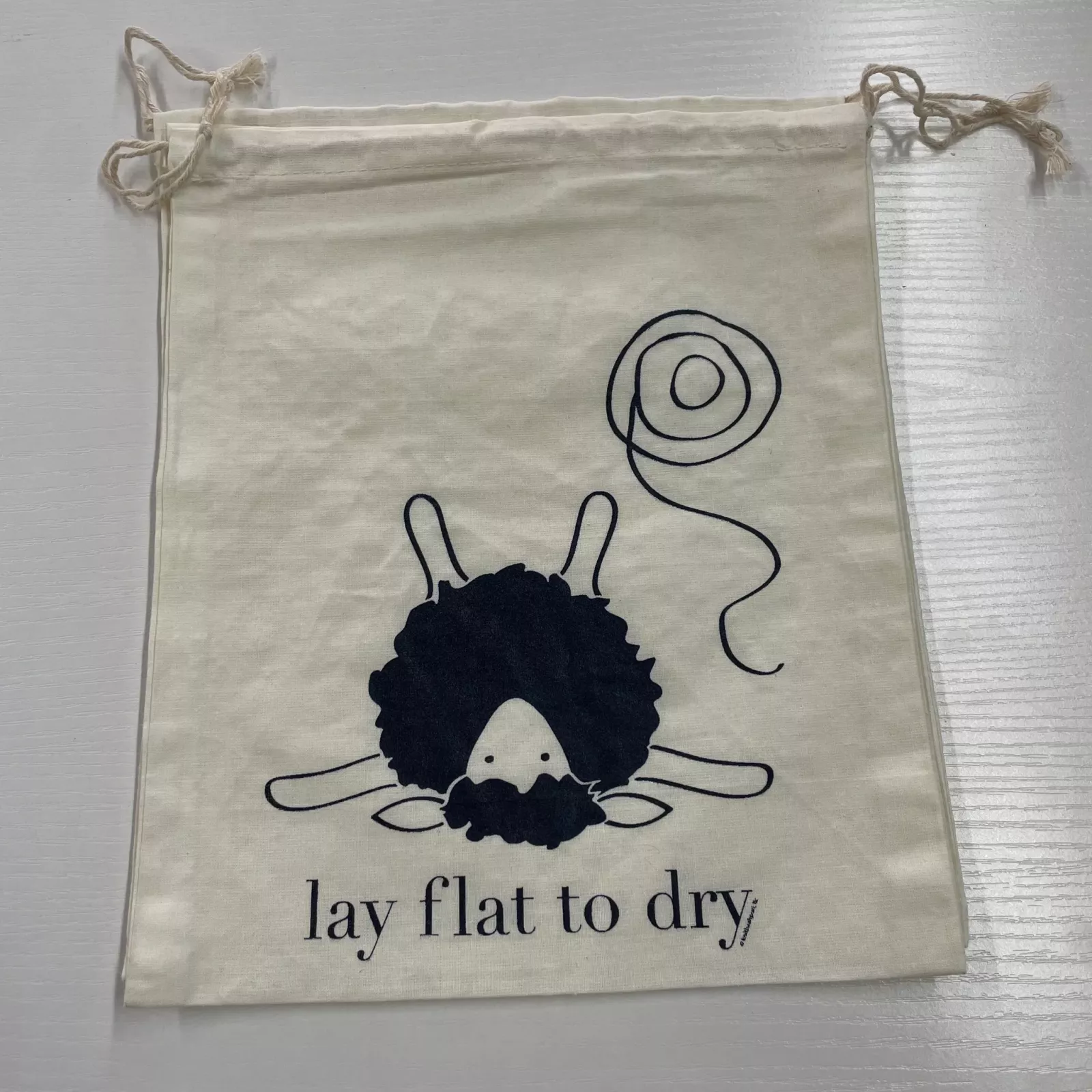 10" x 12" Drawstring Project Bag/Lay Flat to Dry