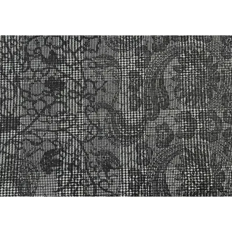 100% Cotton Canvas – Multi Layer Print – Blacks & Grays
