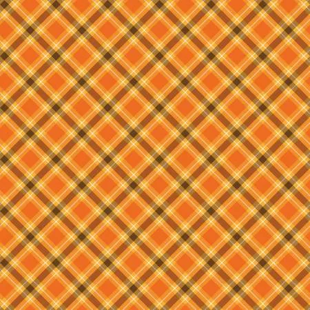 108 inch Wide Back - Plaid - Pumpkin