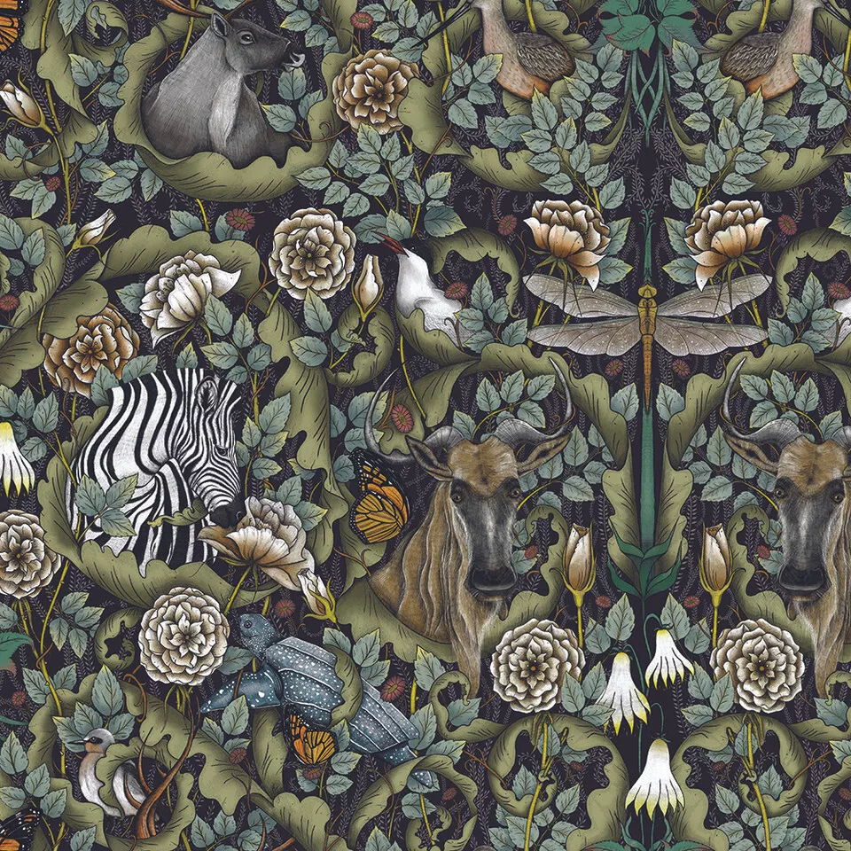 108" Wide Back - Mythic Forest - Multi