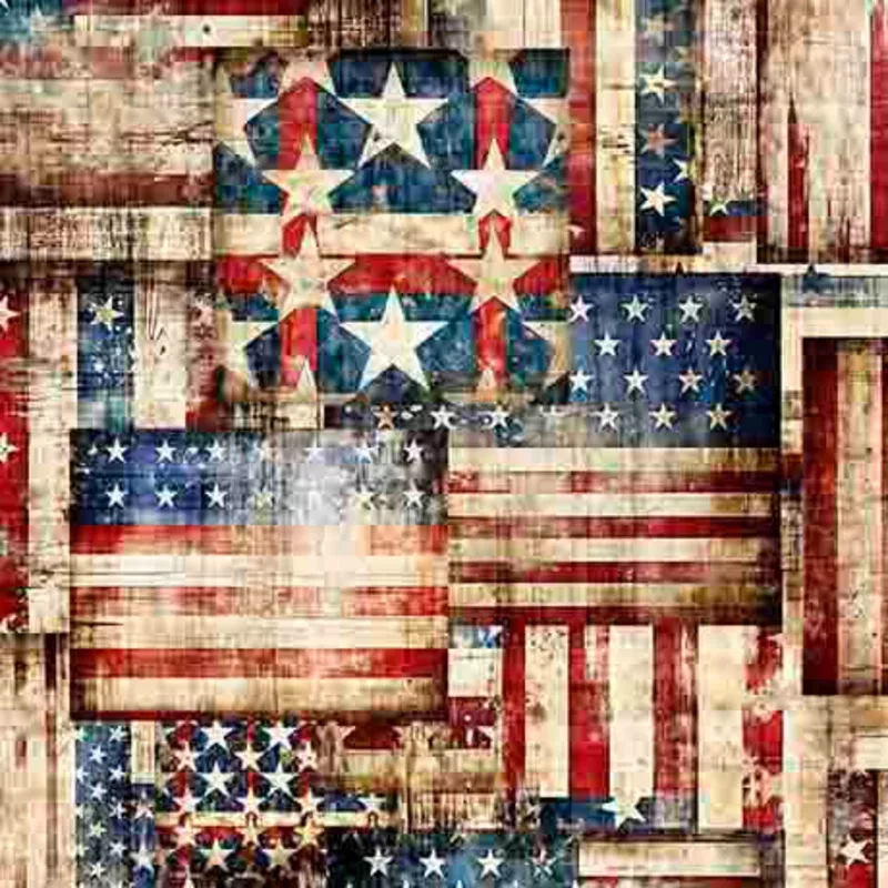 1776 FLAG PATCHWORK 108 WIDE