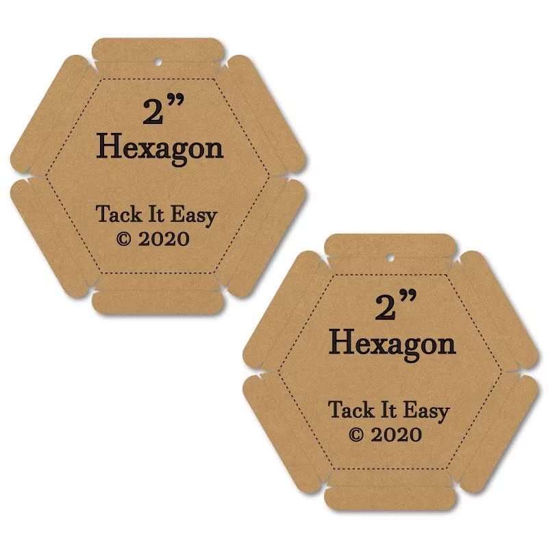 2" Hexagon Tack it Easy Gadget - Katie Dawson Stitched