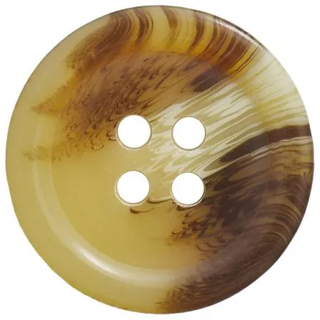 20mm Marble Round Buttons - Cream - 5 pcs