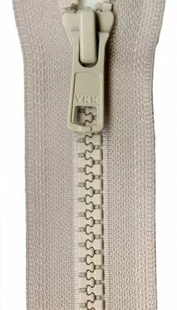 24" 1-Way Separating Zipper/Bone (Vislon)