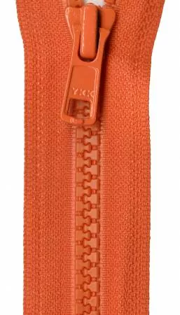 24" 1-Way Separating Zipper/Burnt Orange (Vislon)