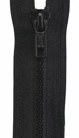 24" 1-Way Separating Zipper (Sport Polyester)/Black