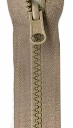 24" Vislon Reversible Separating Zipper/Beige (YKK)