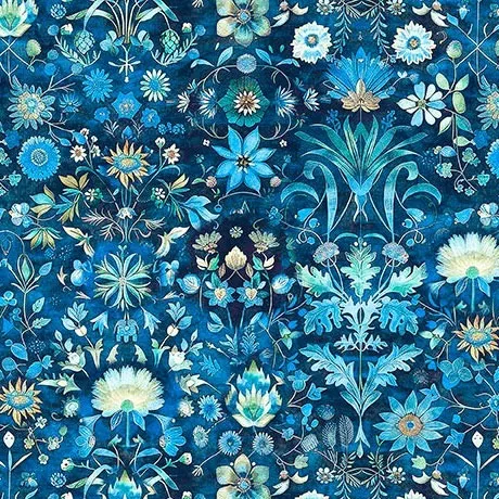 31645B Folklore- Floral - Blue
