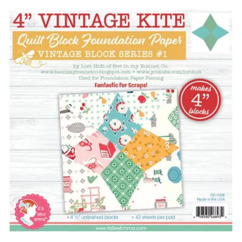 4 Vintage Kite Foundation Paper Tablet