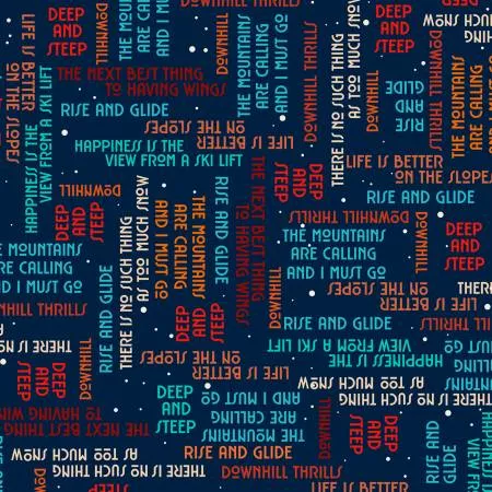 4-Way Text - Navy - Timeless Trails - FootePrint Art