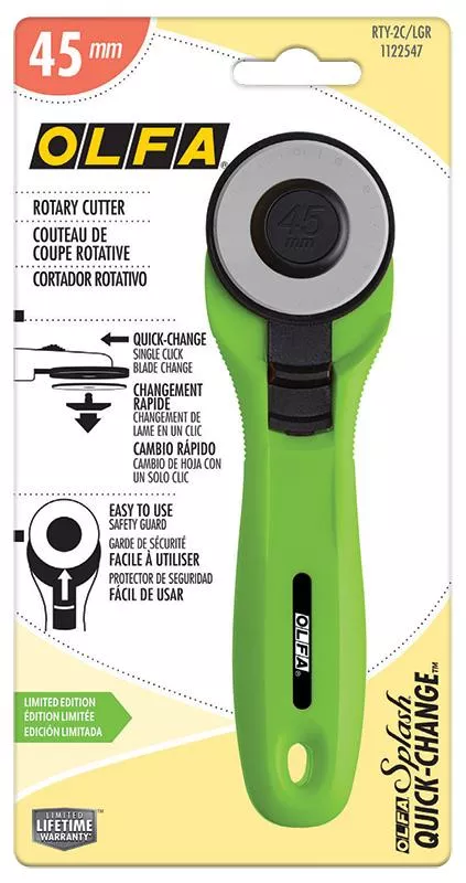 45mm Rotary Cutter/Lime Green (Olfa)