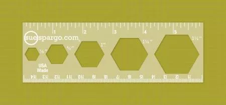 6" Hexagon Ruler: Creative Stitching Tools