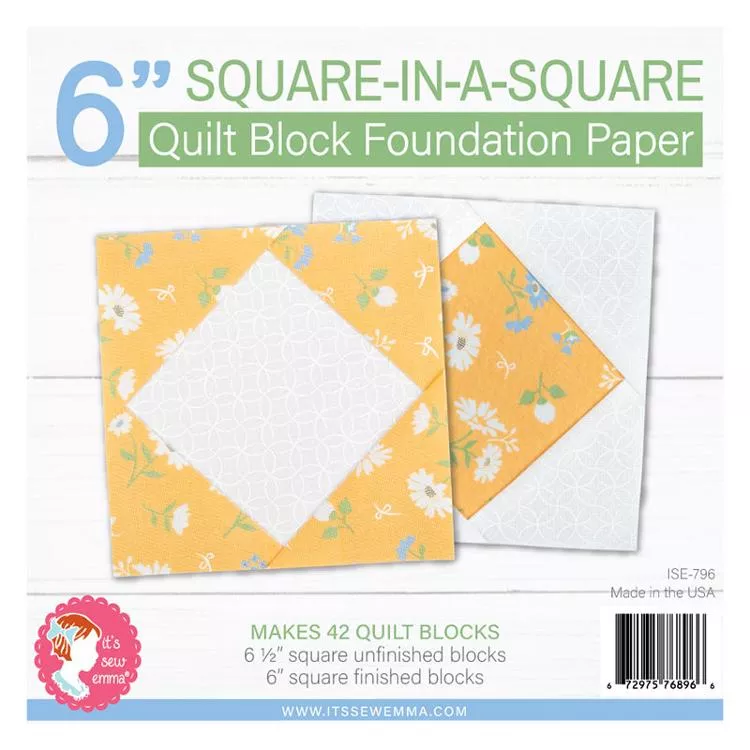 6" Square In Square Foundation Paper