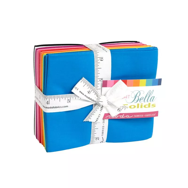 AB Bundle/Bright FQB (Bella Solids) 12 pcs