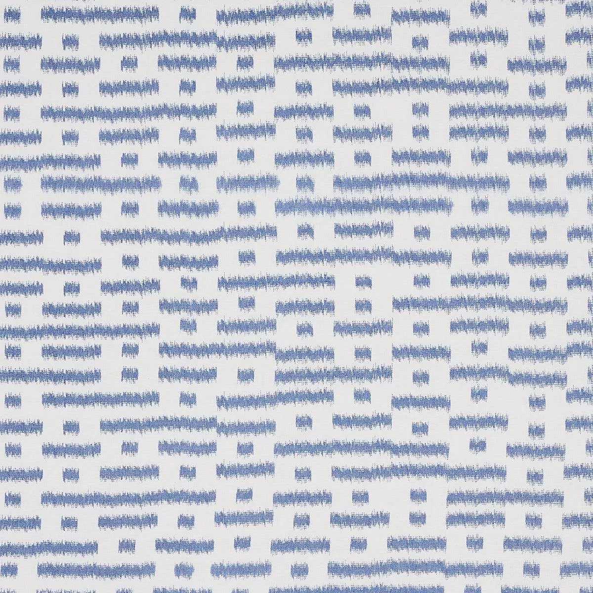 Abstract Ikat Indigo Fabric