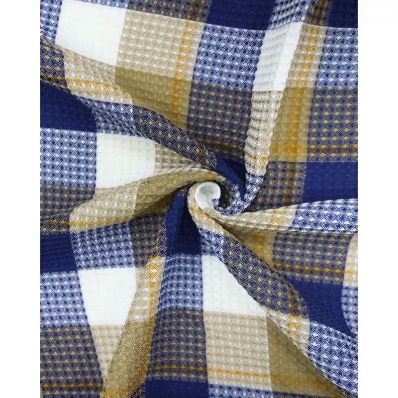 ACRYLIC HONEYCOMB CHECKS FABRIC