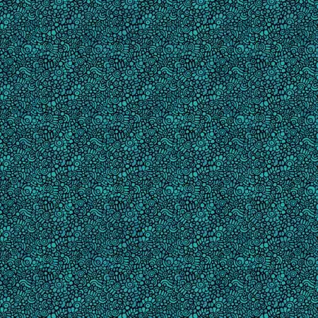 Alluring Peacock- Pebble Mosaic - Dark Teal