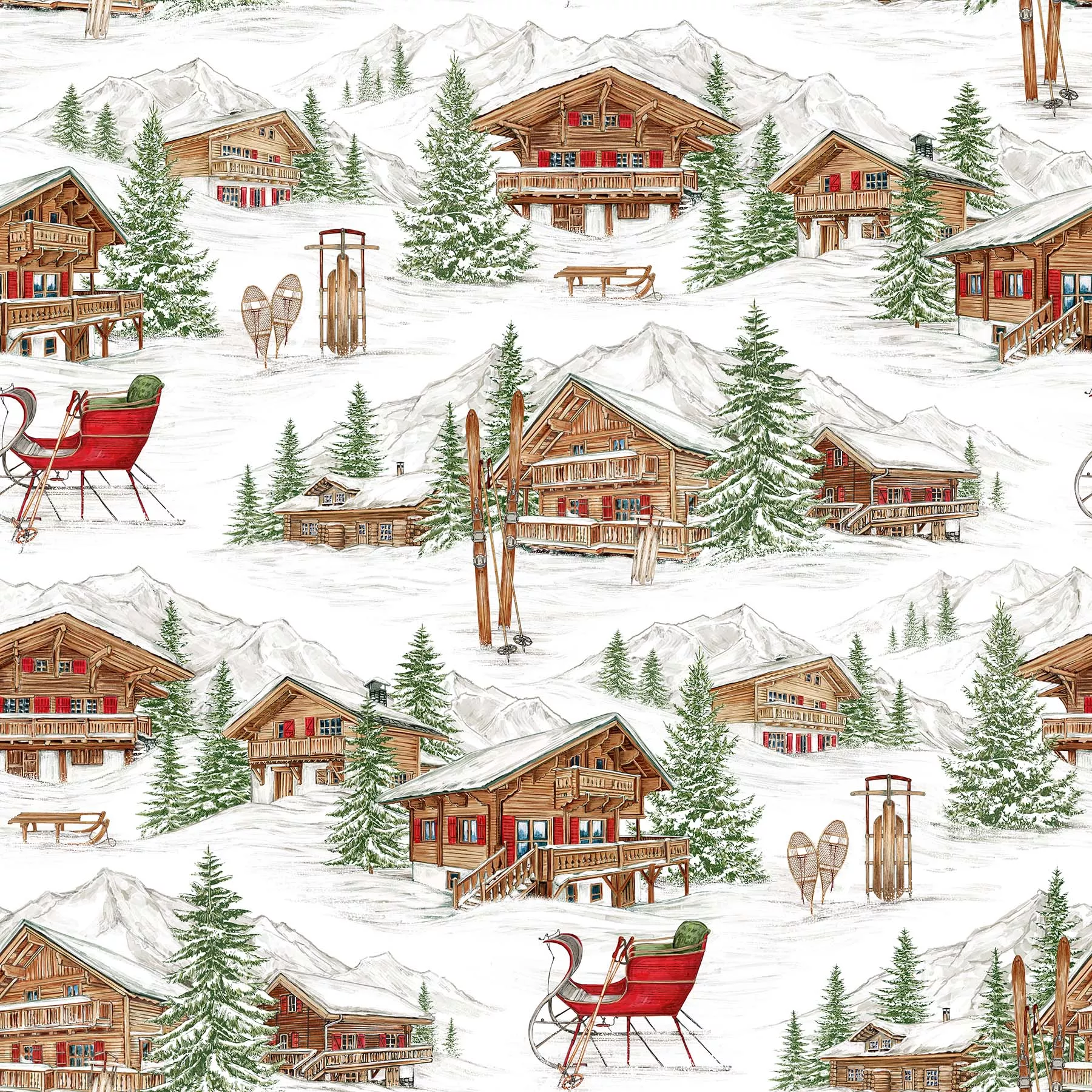 Alpine Village - White - Alpine Winter