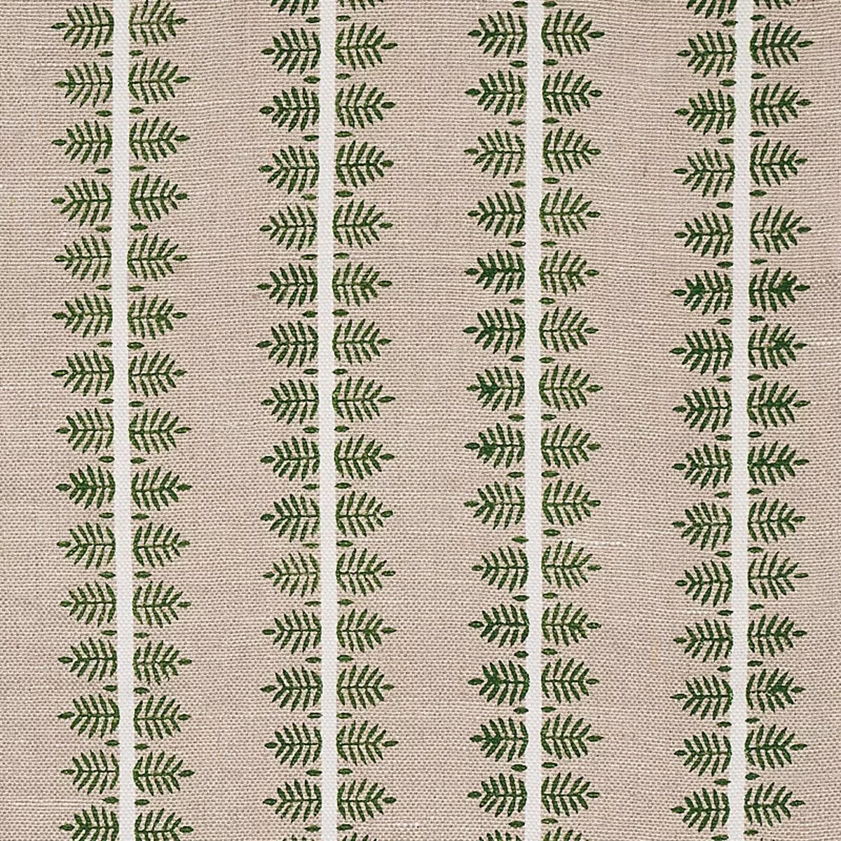 Alva Hand Block Print Green Fabric