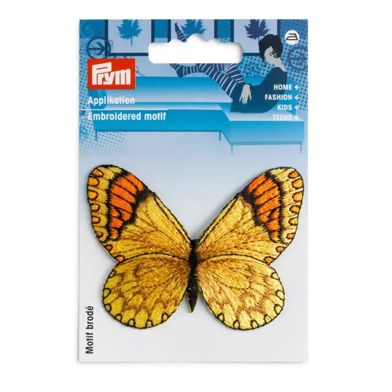Applique, Yellow Butterfly, 1 pc