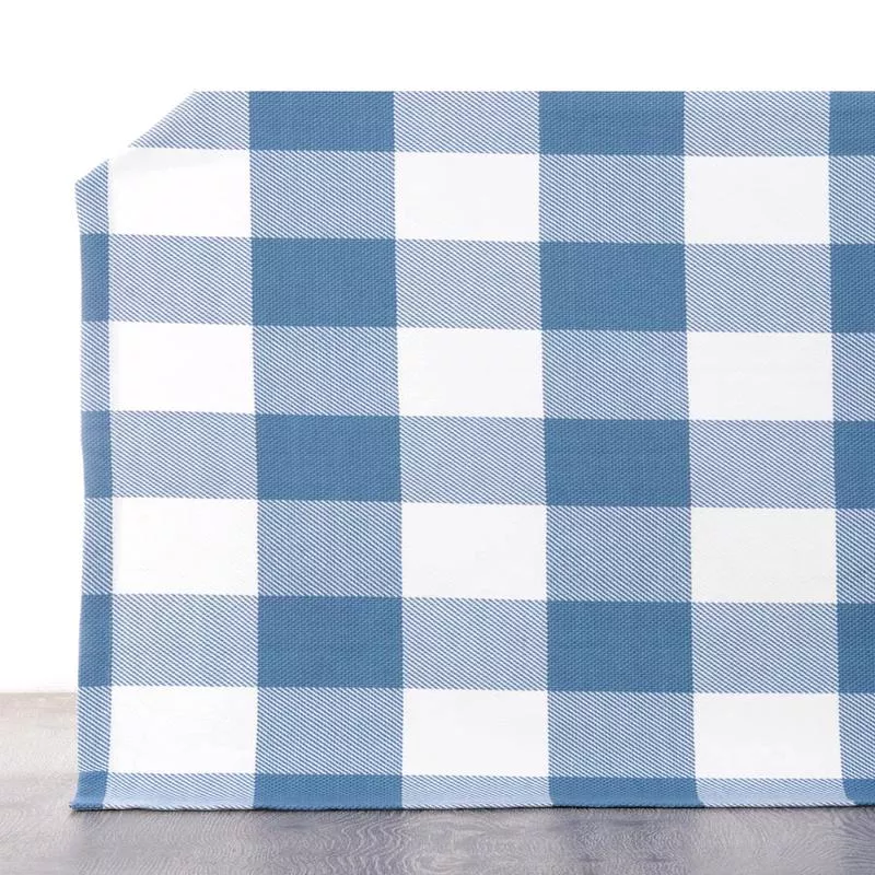 ‘Aqua Islands’ Fabric by the Metre (Indigo Blue/ White)