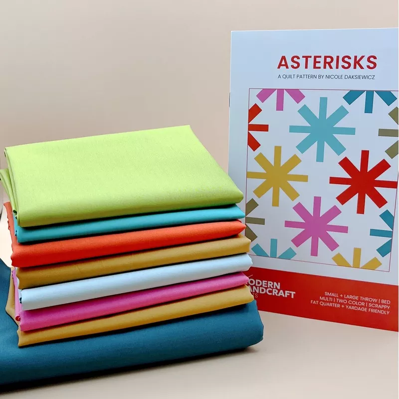 Asterisks Quilt Kit featuring Art Gallery Pure Solids