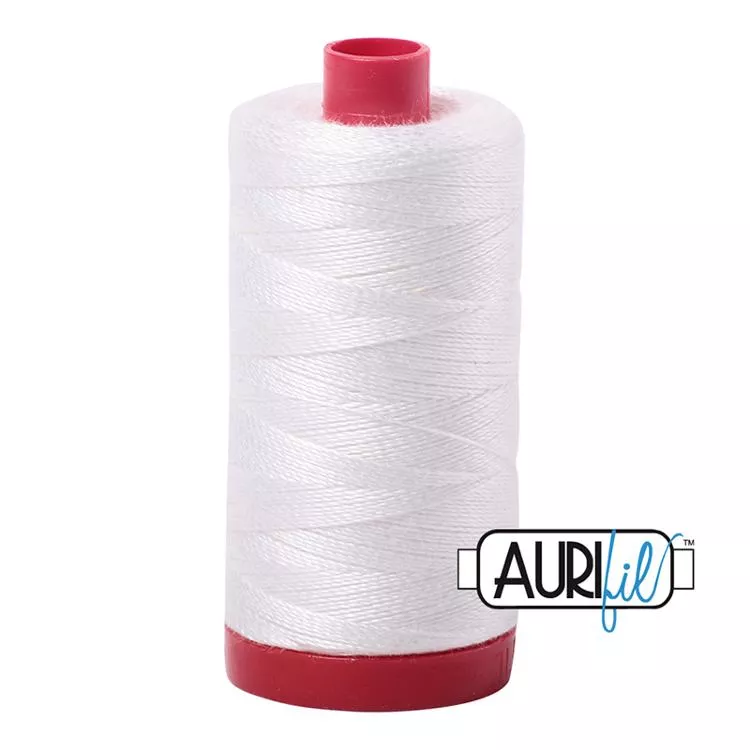 Aurifil 12wt Large Spool - Natural White