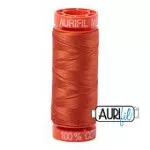 Aurifil 50wt cotton (mini-spool) 200m/Rusty Orange