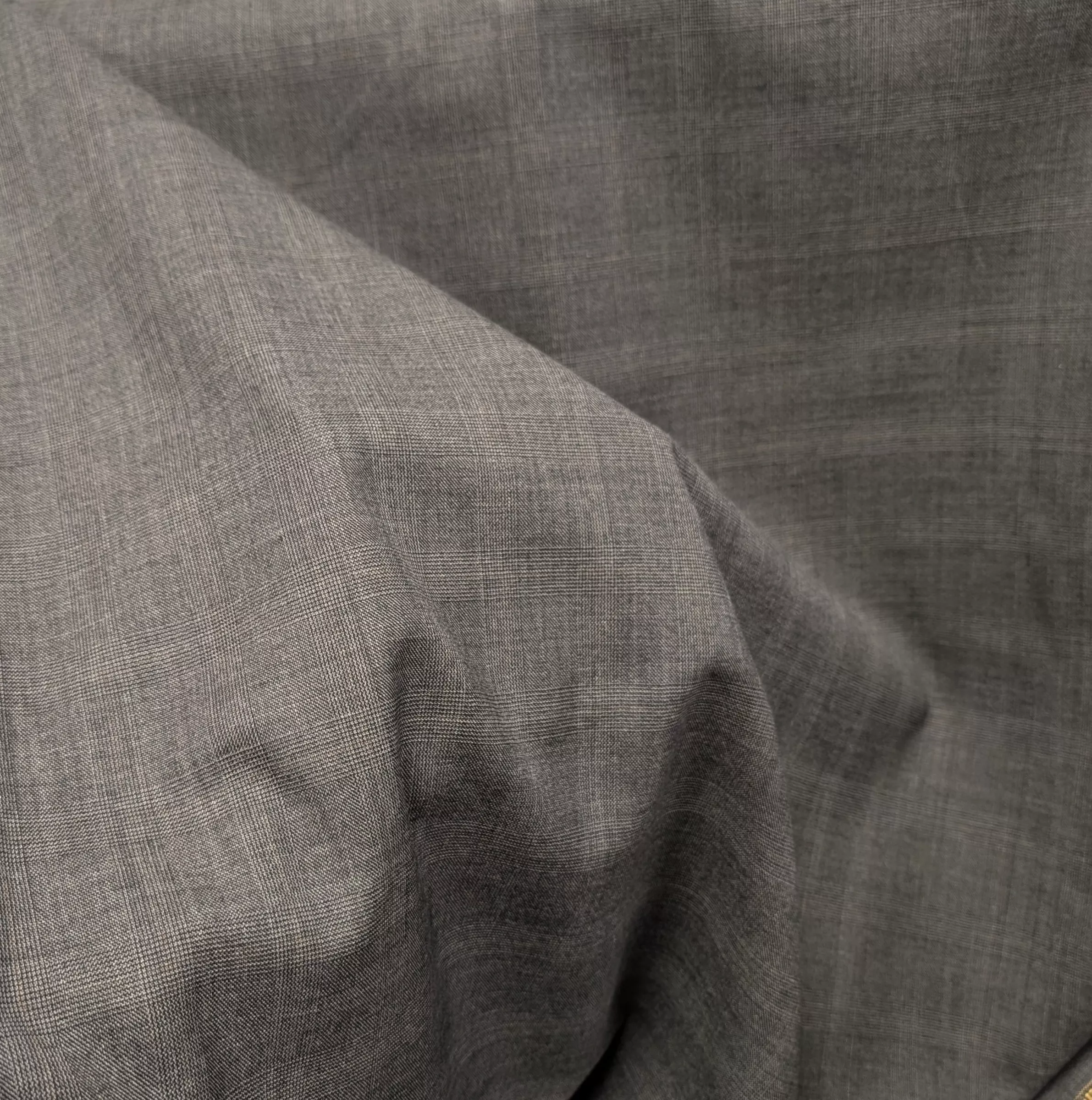 Australian Wool Suiting - Grey - Plaid