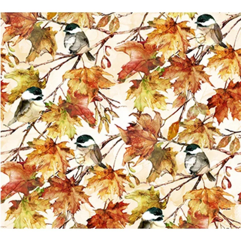 Autumn Breeze BIRDS CREAM MULTI