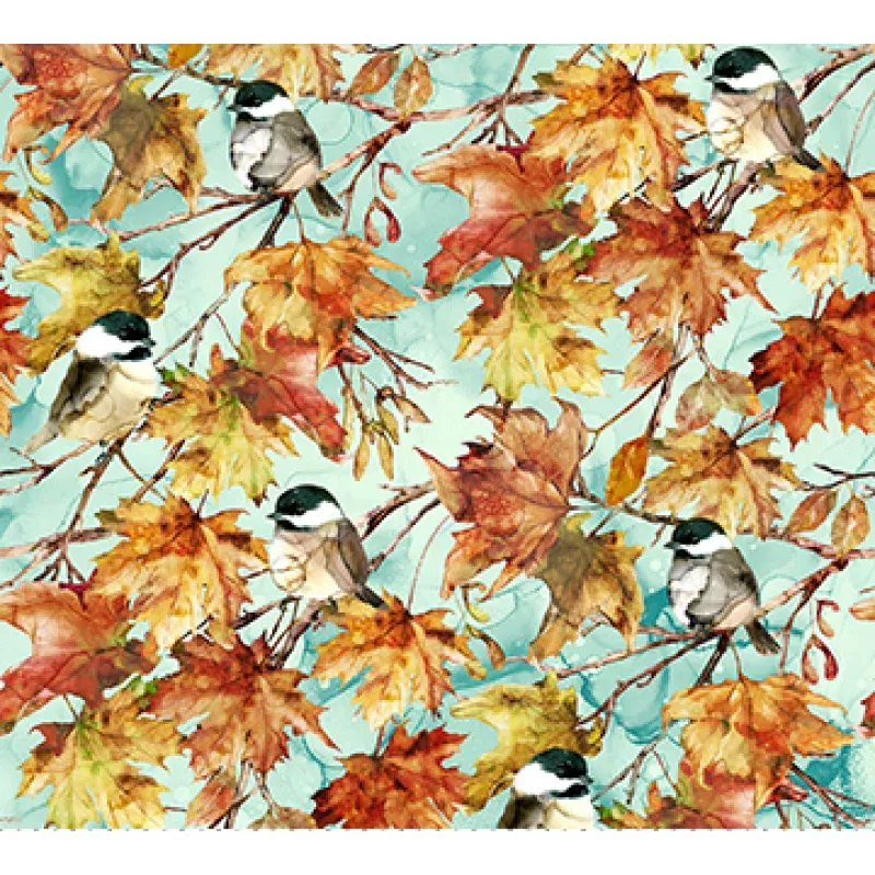 Autumn Breeze BIRDS TURQ MULTI