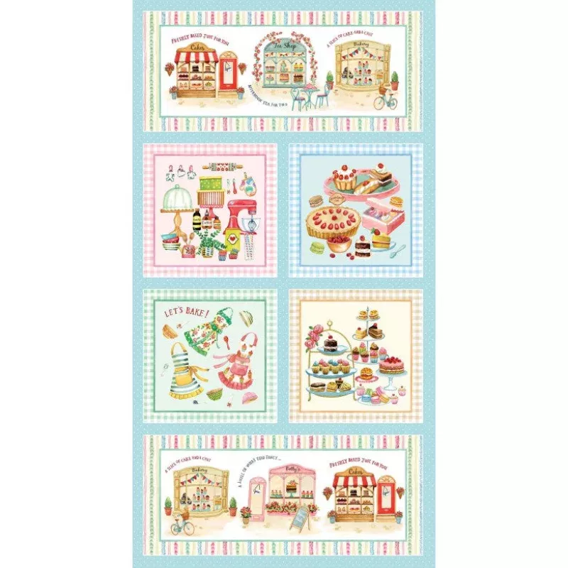 Baked With Love Bakery Panel 24 Repeat Panel