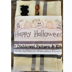 Bareroots Dishtowels Embroidery Kit