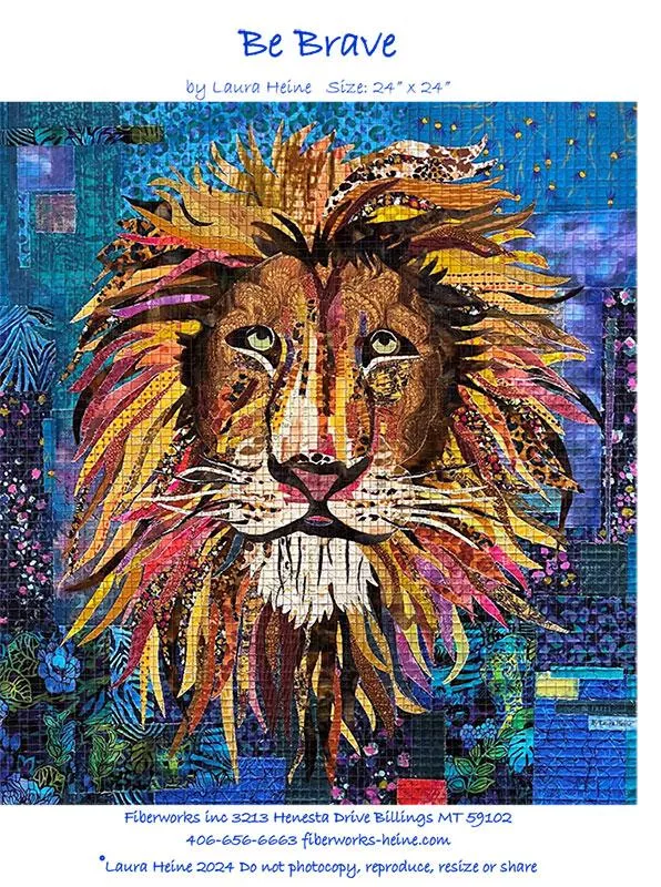 Be Brave Collage Pattern (Laura Heine)