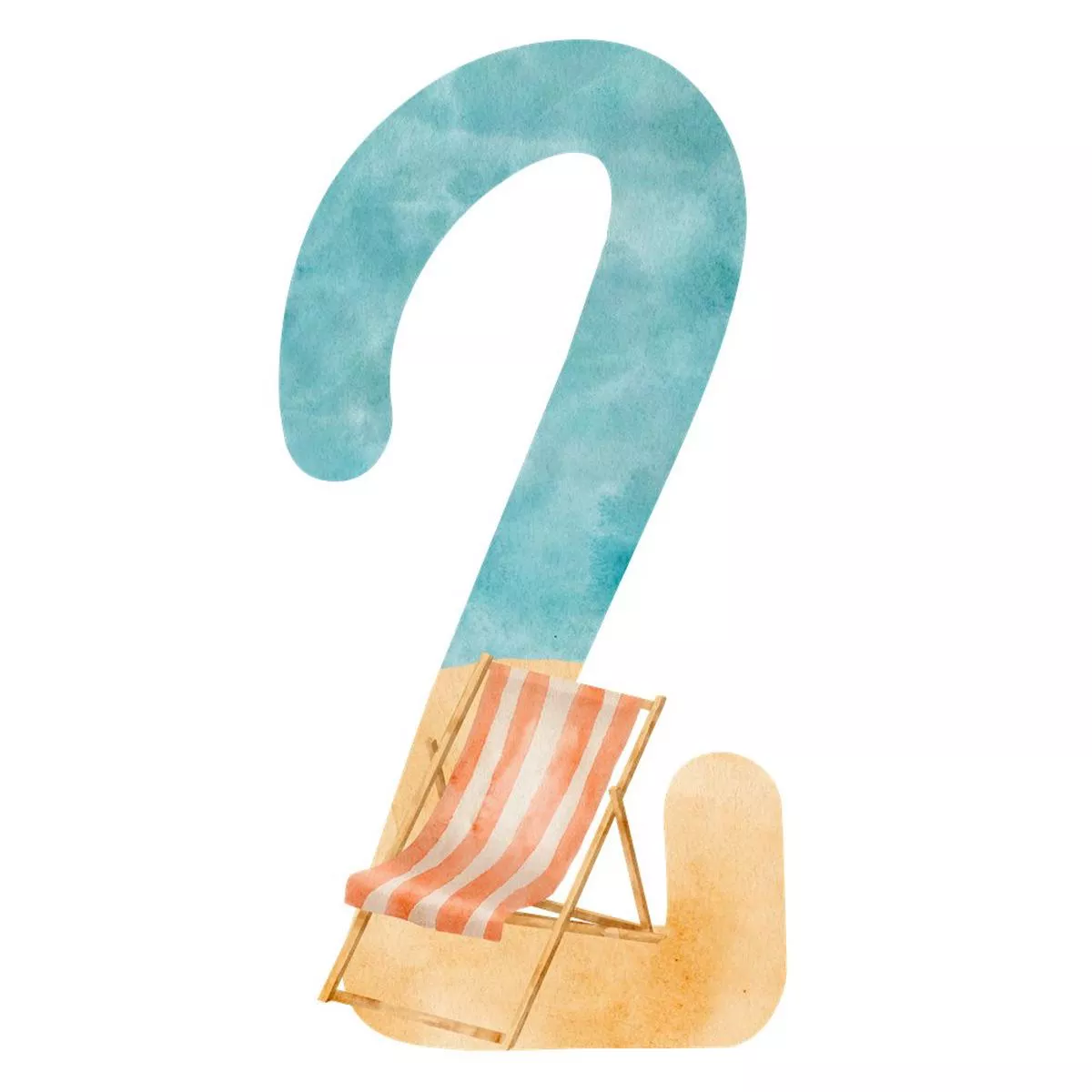 Beach Life Number ”2” Fabric Panel