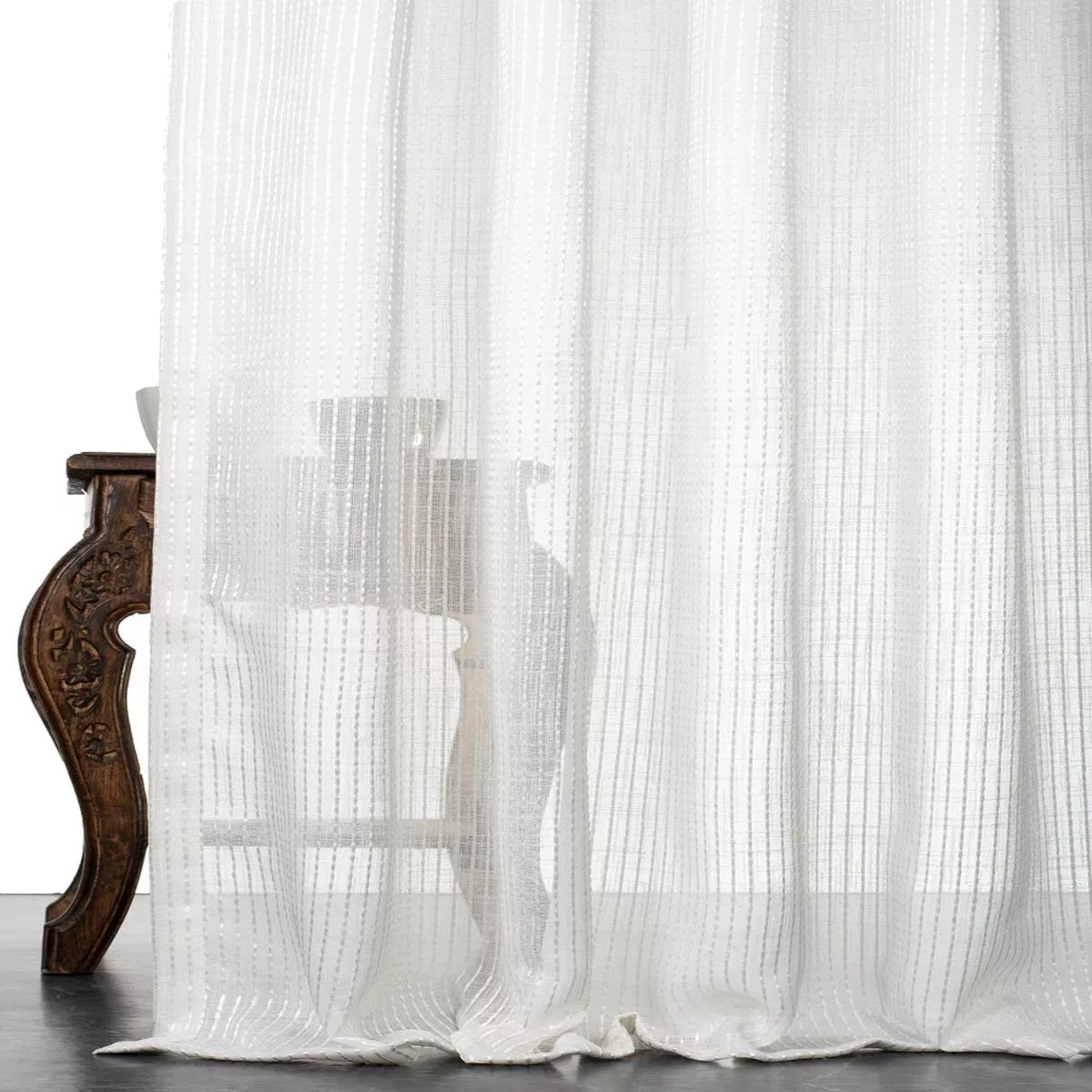 ‘Belara’ Fabric by the Yard (White)