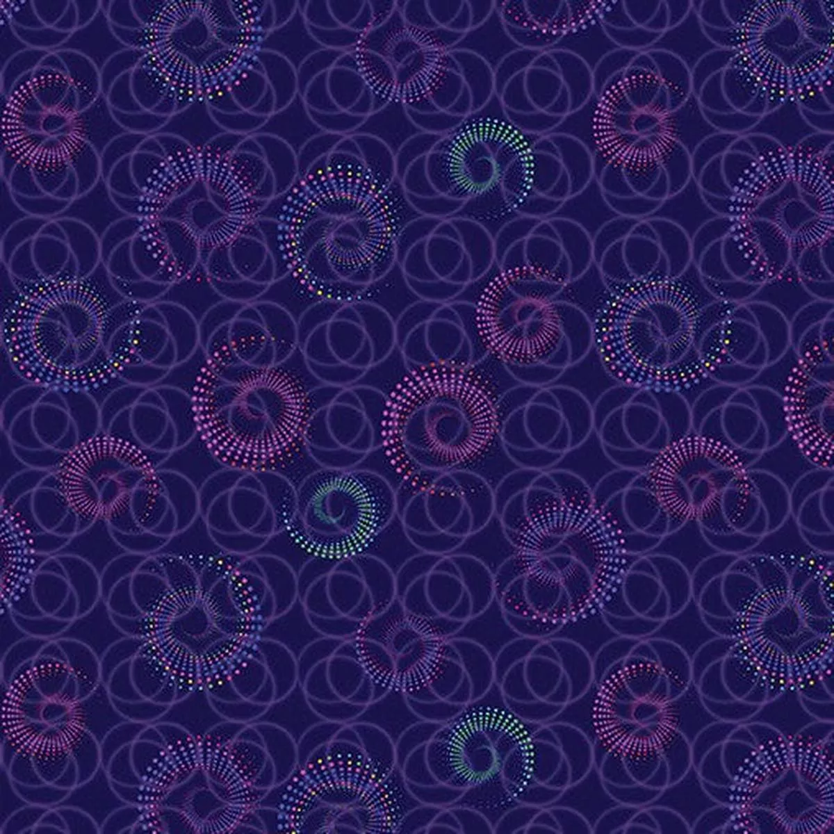 Benartex – Celestial Skies – Spiral Shower – Plum