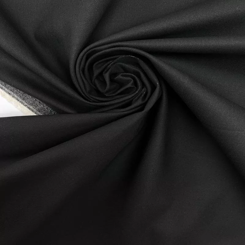 Black Cotton Elastane Denim