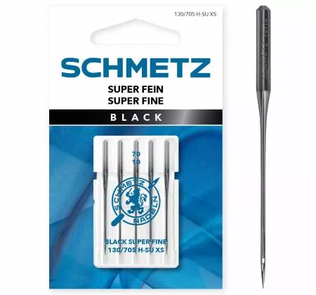 Black Super Fine Needle 70/10 (Schmetz)