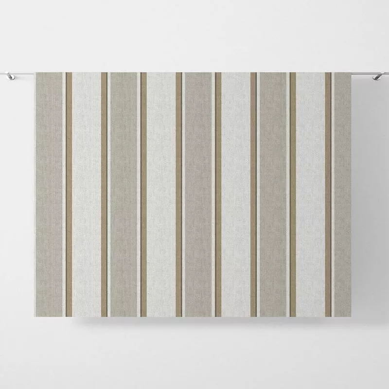 ‘Blissful Space’ Fabric by the Metre (White/ Brown/ Beige)