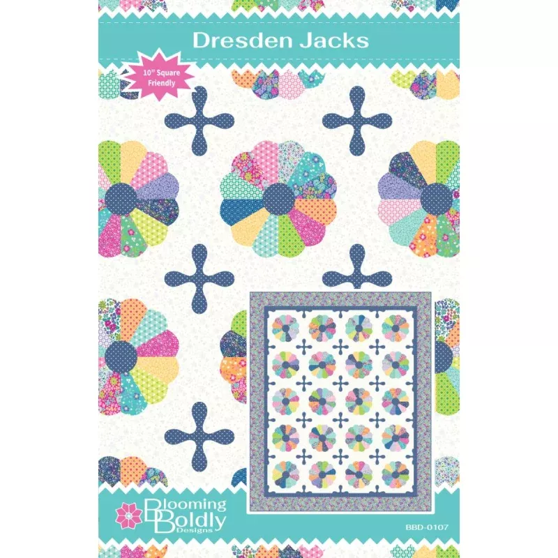 Blooming Boldly Designs Dresden Jacks Quilt Pattern
