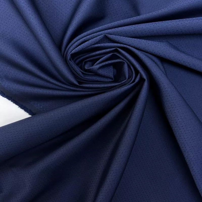 Blue Polka Dot Fabric Blend