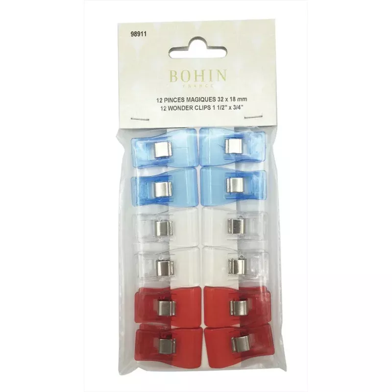 Bohin Wonder Clips, Large, 12pc. -BOH98911