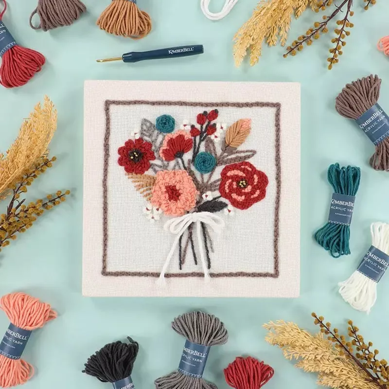 Boho Blossoms Punchneedle Kit