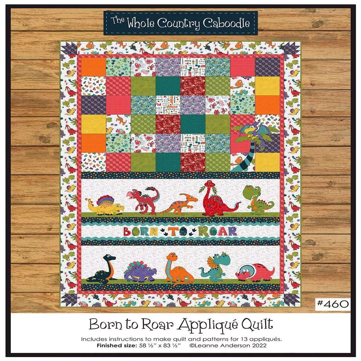 Born to Roar Applique Quilt Pattern