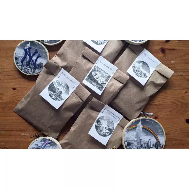 Boston Mini Embroidery Kit — The Comptoir