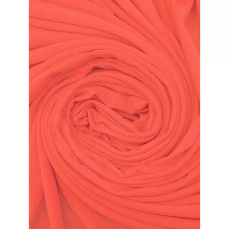 Bright Coral Polyester/Lycra ITY Knit 58W