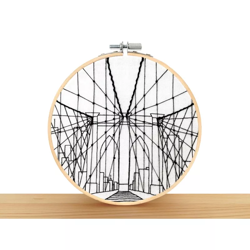 Brooklyn Bridge Embroidery Kit
